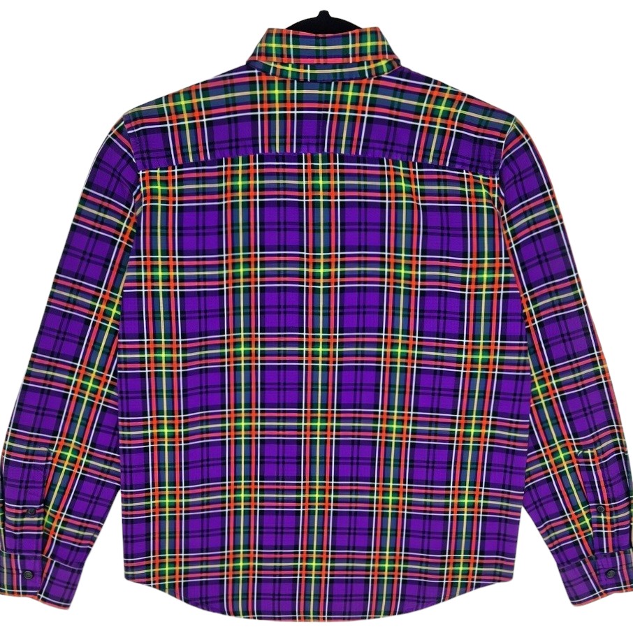 Ralph Lauren Green Label Womens Purple Checkered Button Shirt Size M