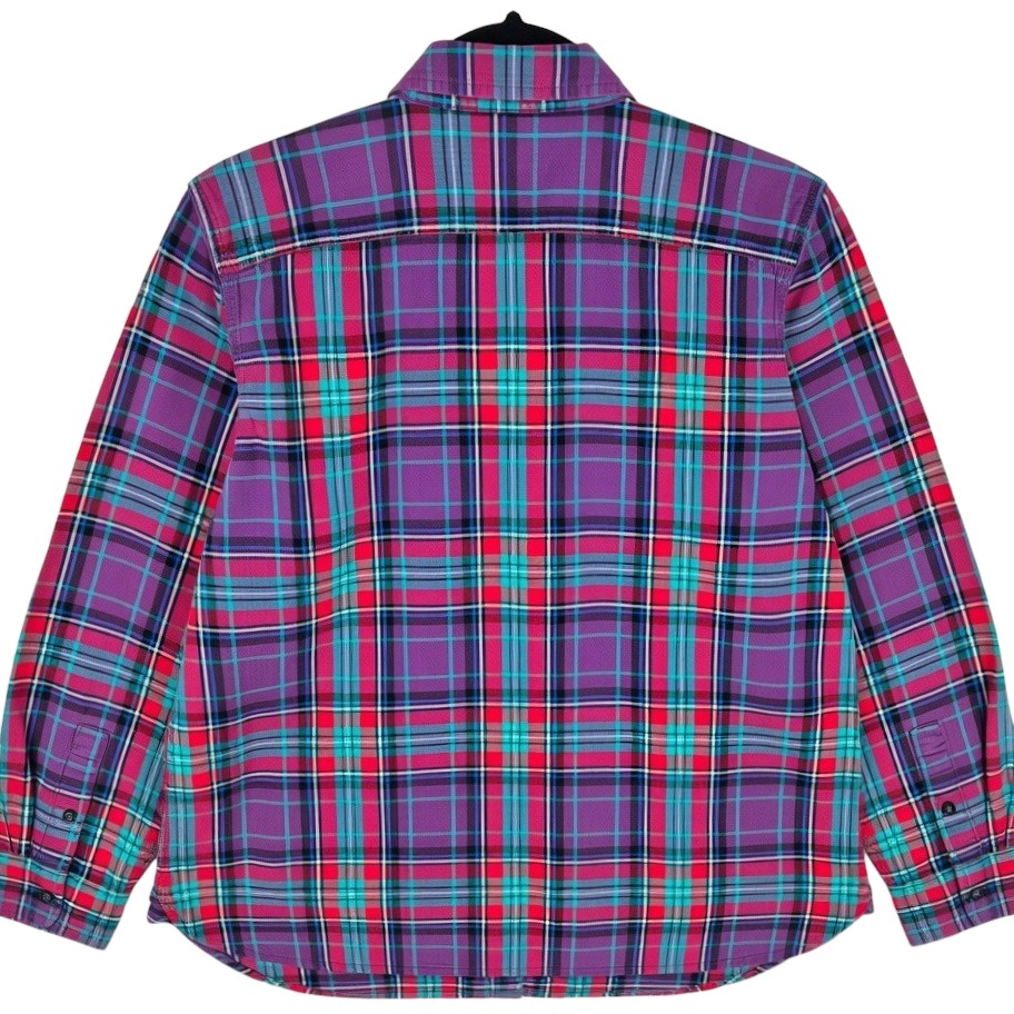 Ralph Lauren Green Label Womens Purple Checkered Button Shirt Size L