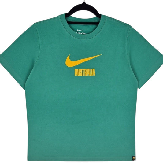 Nike Australia Soccer Womens Green Tee Shirt Size XL