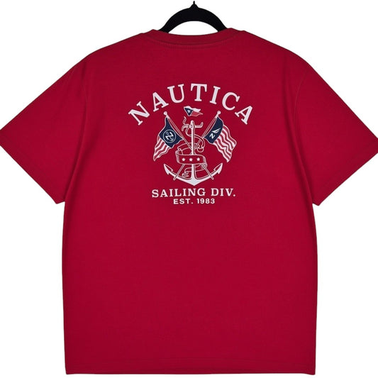 Nautica Red Tee Shirt Size XL