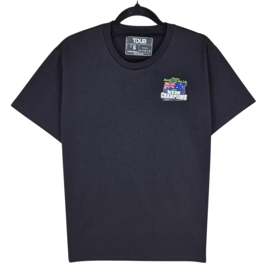 Team Australia 2024 MXON Championships Black Tee Shirt Size S