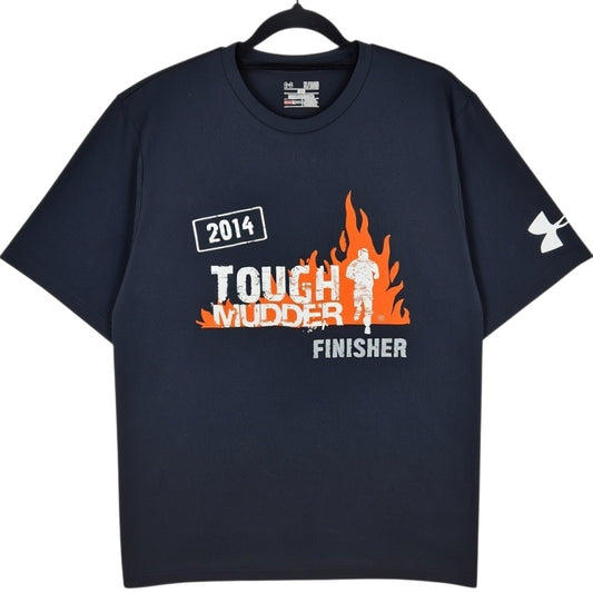 Under Armour 2014 Tough Mudder Finisher Black Tee Shirt Size XL