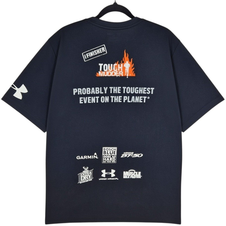 Under Armour 2014 Tough Mudder Finisher Black Tee Shirt Size XL