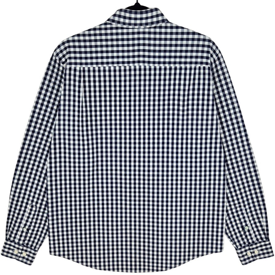 Tommy Hilfiger Grey Classic Fit Checkered Dress Shirt Size S