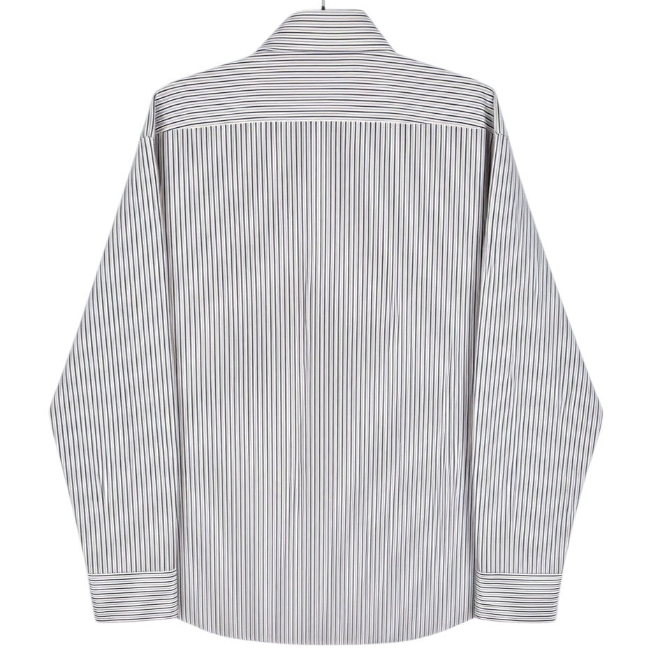 Hugo Boss Grey & Pink Striped Regular Fit Dress Shirt Size XL