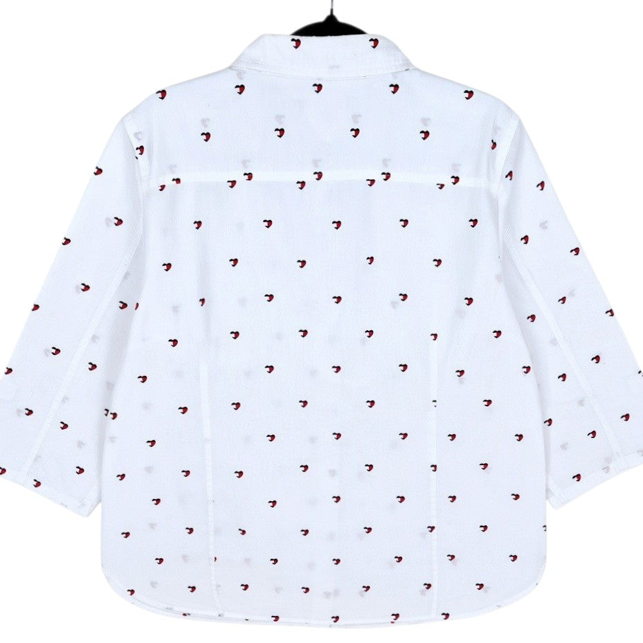 Tommy Hilfiger Womens White Button Shirt Size L
