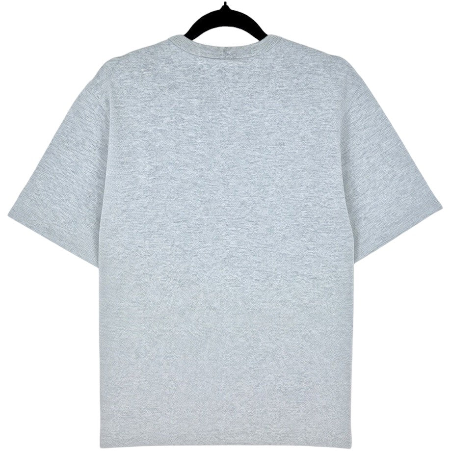 Champion Light Grey Embroidered Chest Script Tee Shirt Size M