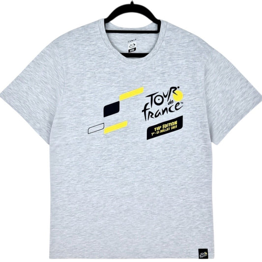 Tour De France Official 2023 Light Grey Tee Shirt Size L