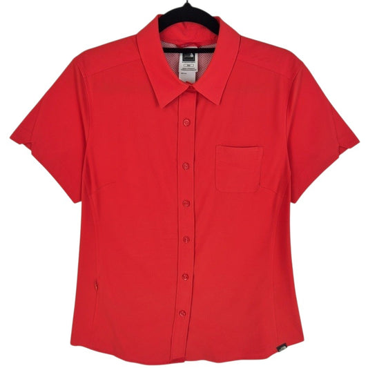 The North Face Blood Orange Synthetic Button Shirt Size M