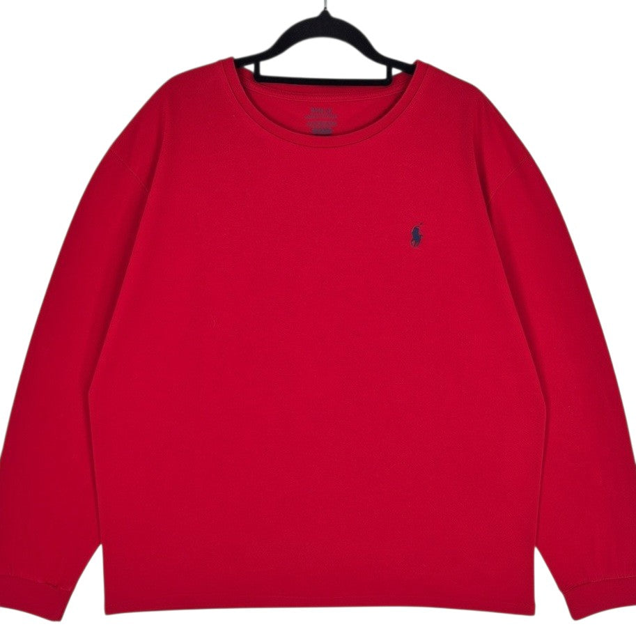 Polo Ralph Lauren Red Long Sleeve Tee Shirt Size XL