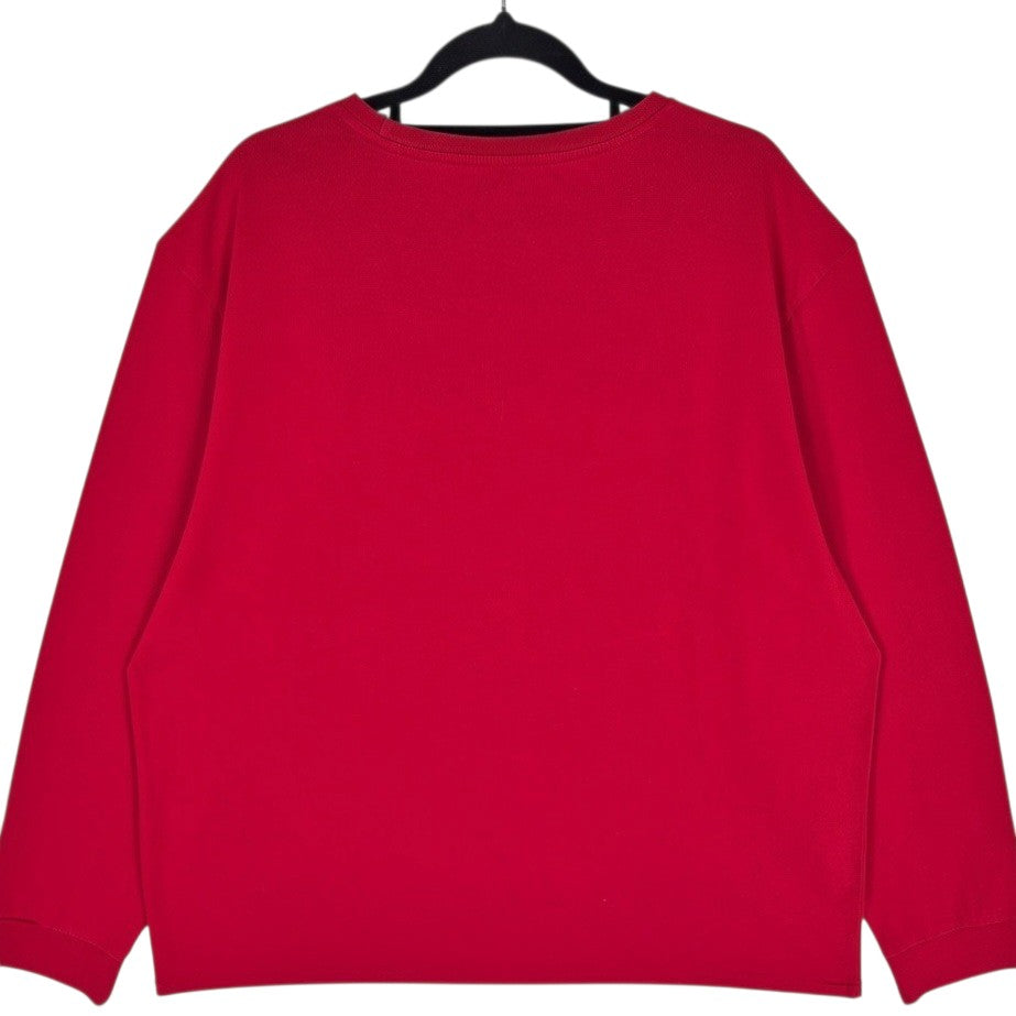 Polo Ralph Lauren Red Long Sleeve Tee Shirt Size XL