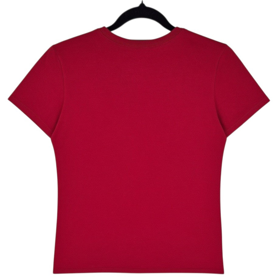 Nike Womens Red Athletic Cut Tee Shirt Size S