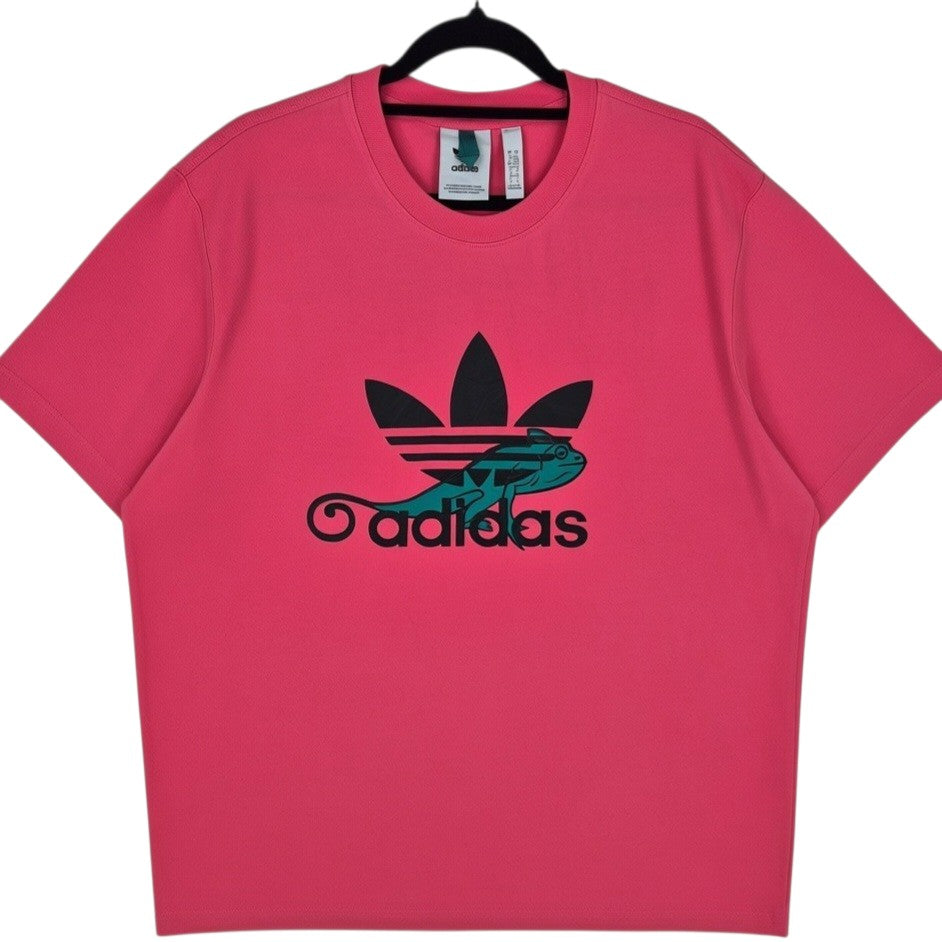 Adidas Pink Chameleon Trefoil Tee Shirt Size L