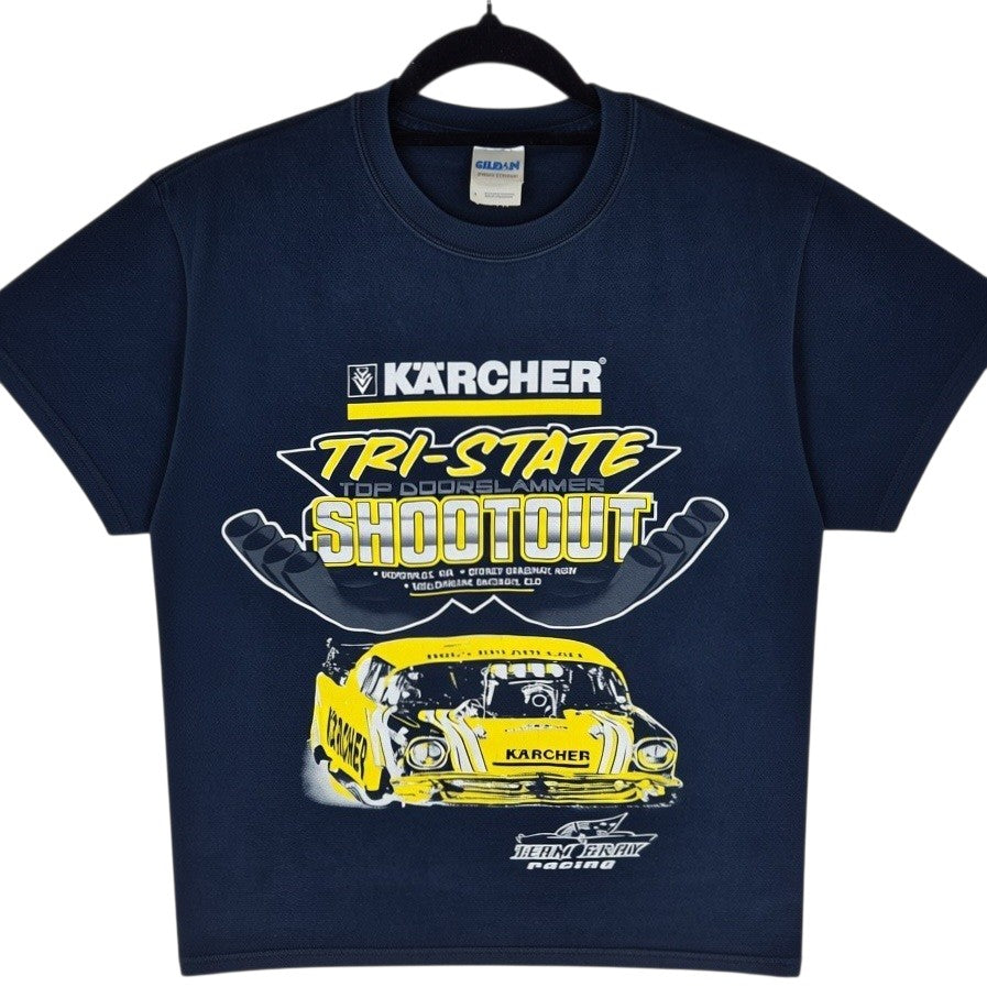Karcher Tri State Shootout Perth 2010 Drag Racing Black Tee Shirt Size S