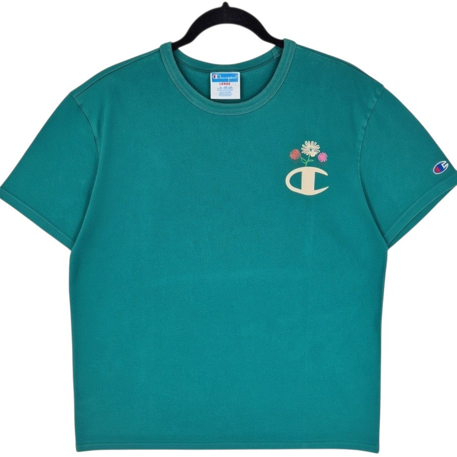 Vintage Champion Green Tee Shirt Size L