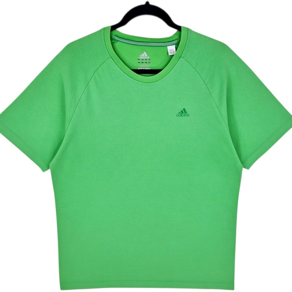 Vintage Adidas 2000's Green Tee Shirt Size M