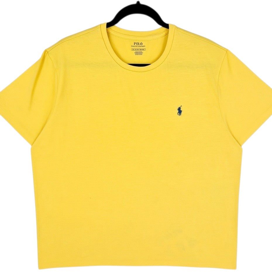 Polo Ralph Lauren Yellow Basic Crewneck Tee Shirt Size XL
