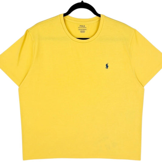 Polo Ralph Lauren Yellow Basic Crewneck Tee Shirt Size XL