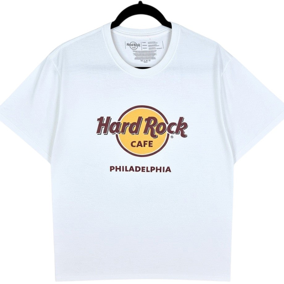 Hard Rock Cafe Philadephia White Tee Shirt Size L