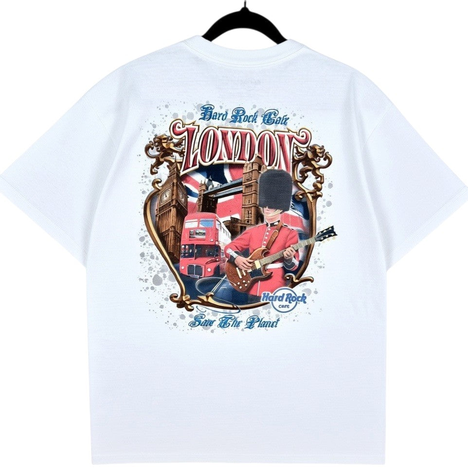 Hard Rock Cafe London White Tee Shirt Size L