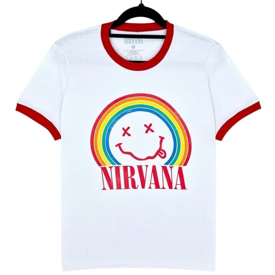 Nirvana White Tee Shirt Size S