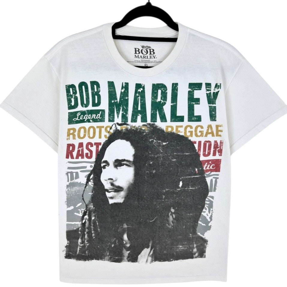 Bob Marley Cream White Tee Shirt Size S