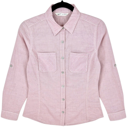 Woolrich Womens Dusty Pink Button Shirt Size XS