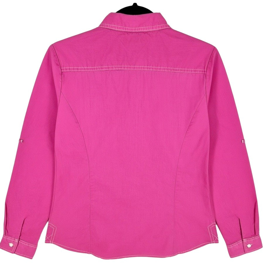 Tommy Hilfiger Womens Pink Button Shirt Size M