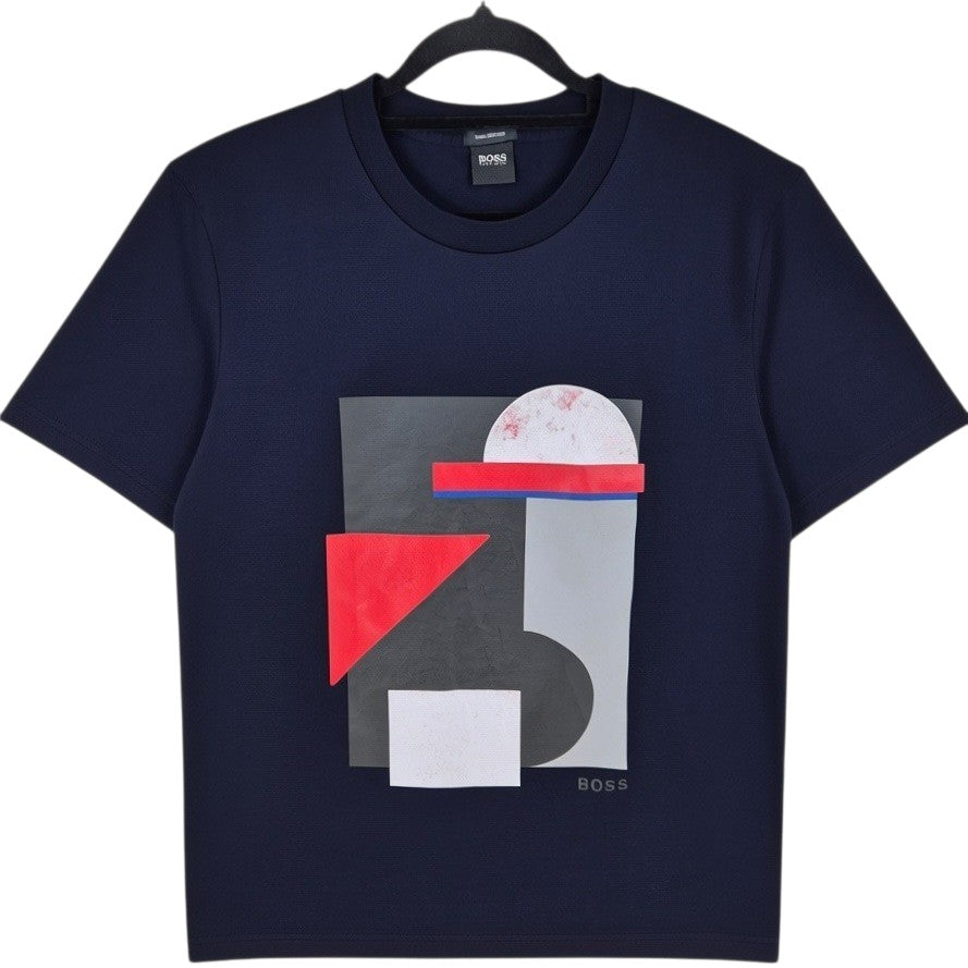 Hugo Boss Dark Blue Pima Cotton Tee Shirt Size M