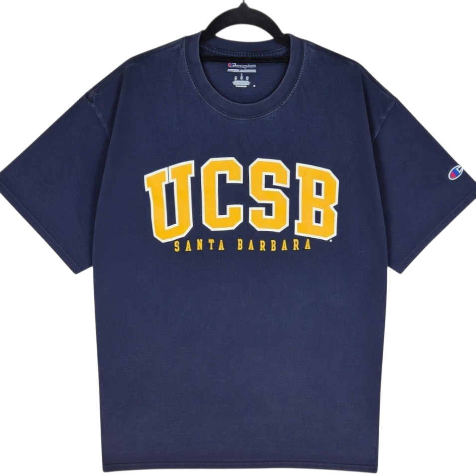 Champion UCSB Santa Barbara Dark Blue Tee Shirt Size L