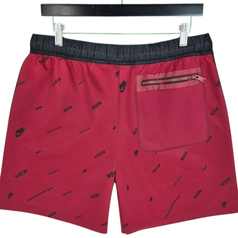 Nike NSW Burgundy Shorts Size M