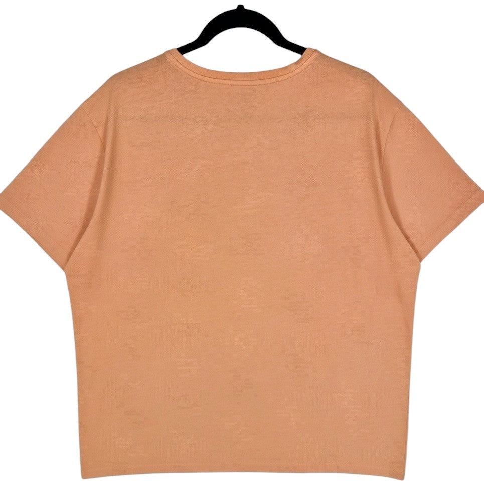 Polo Ralph Lauren Orange Basic V Neck Tee Shirt Size XL