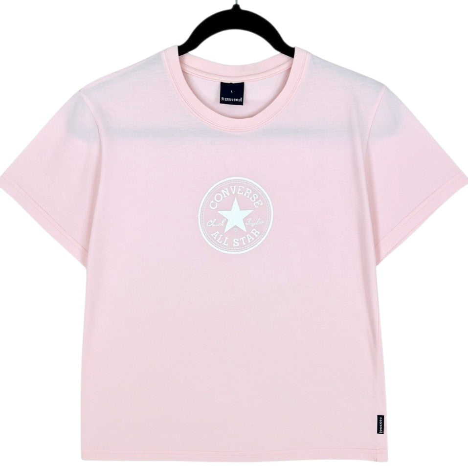 Converse Womens Light Pink Tee Shirt Size L