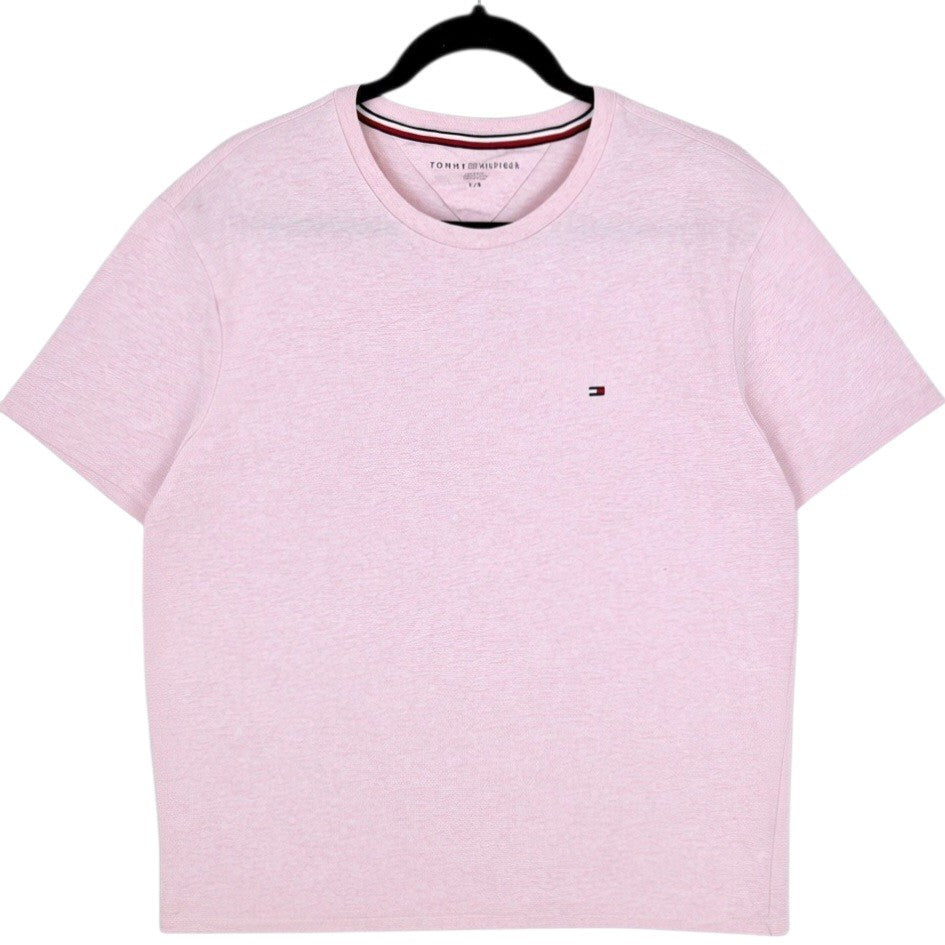 Tommy Hilfiger Light Pink Basic Crewneck Tee Shirt Size L