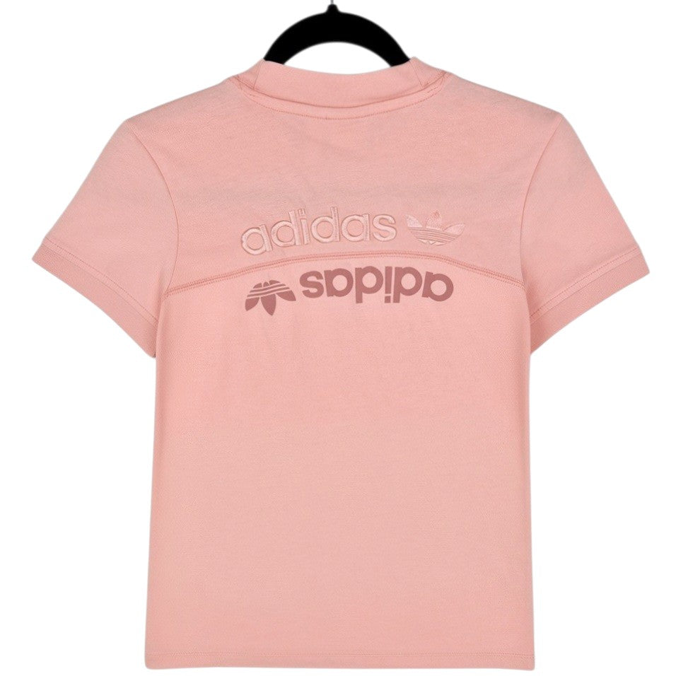 Adidas Womens Peach Pink Tee Shirt Size XS