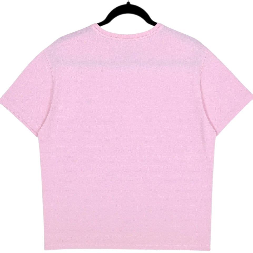 Polo Ralph Lauren Light Pink Basic V Neck Tee Shirt Size L