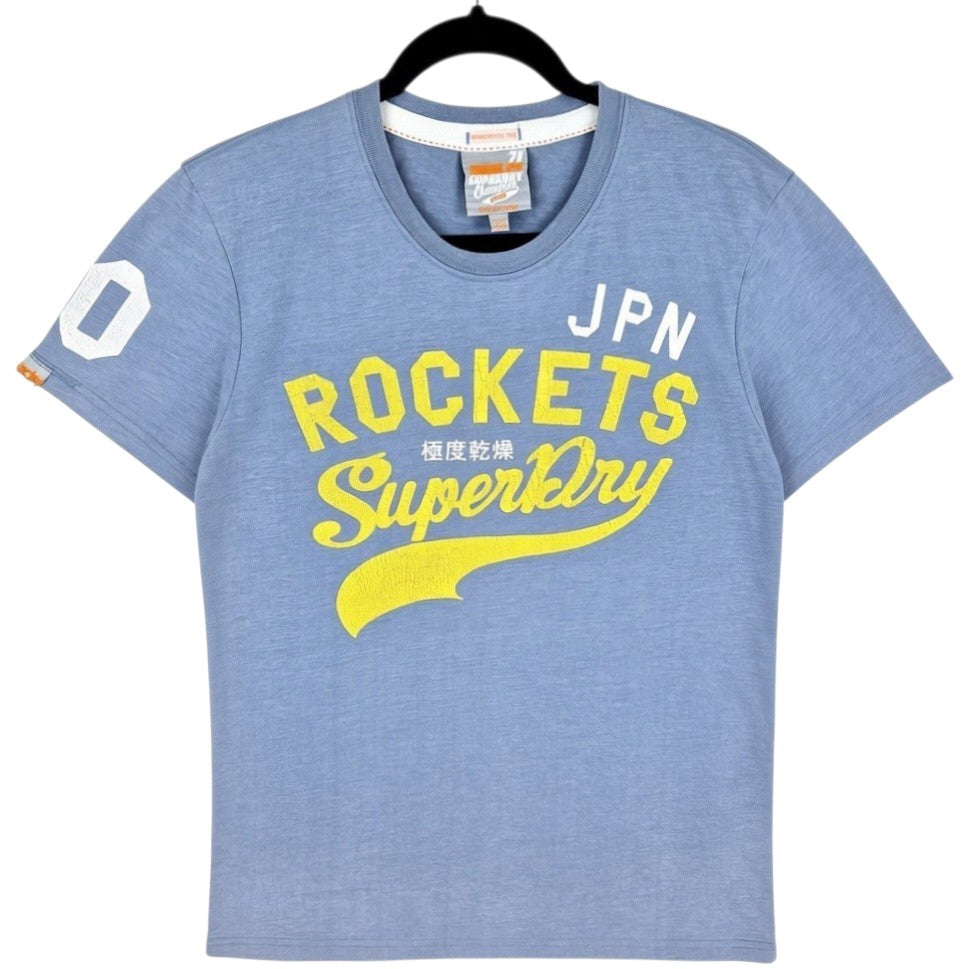 Superdry Steel Blue Tee Shirt Size M