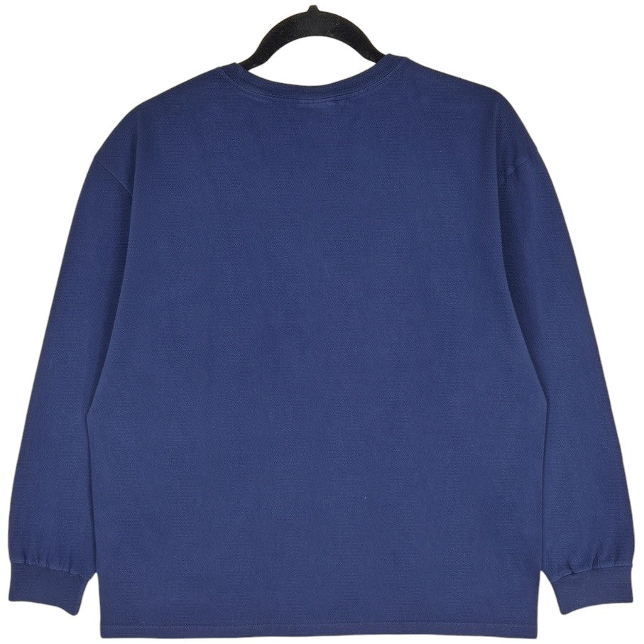 Vintage Polo Ralph Lauren 90's Dark Blue Long Sleeve Tee Shirt Size M