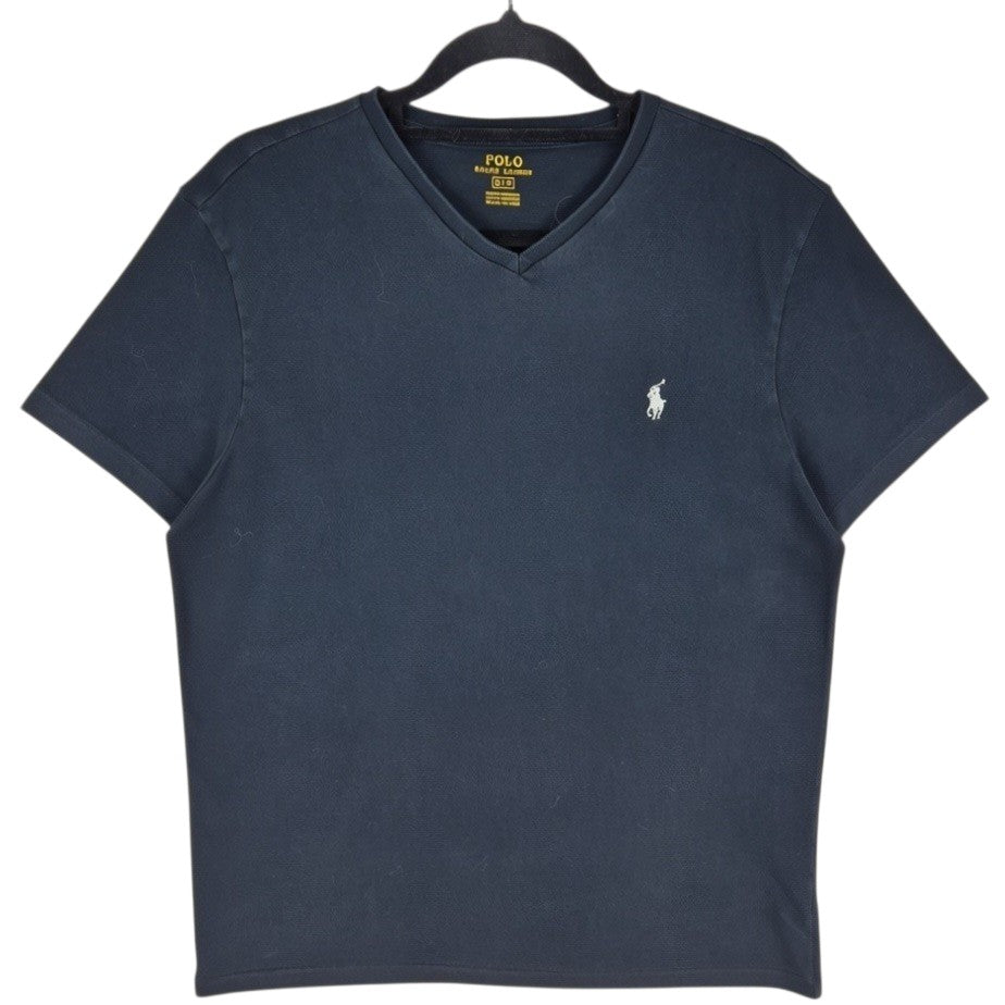 Polo Ralph Lauren Black Basic V Neck Tee Shirt Size S