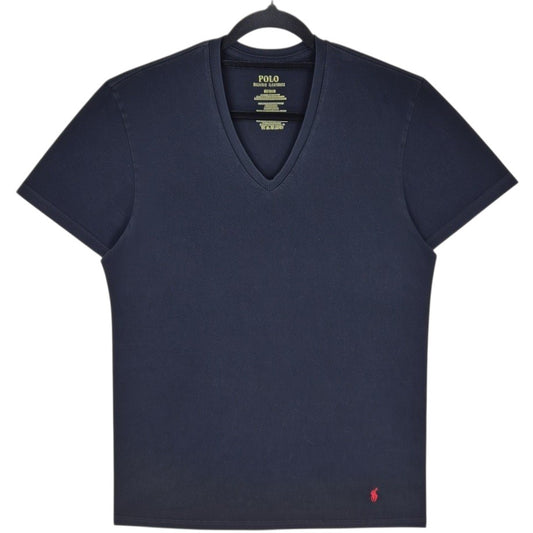Polo Ralph Lauren Black Basic V Neck Tee Shirt Size M