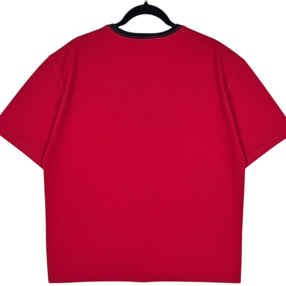 Tommy Hilfiger Red Embroidered Tee Shirt Size 2XL