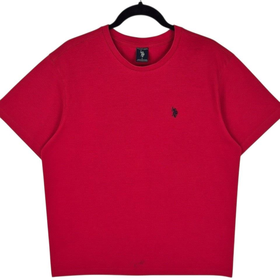 US Polo Assn Red Basic Crewneck Tee Shirt Size L