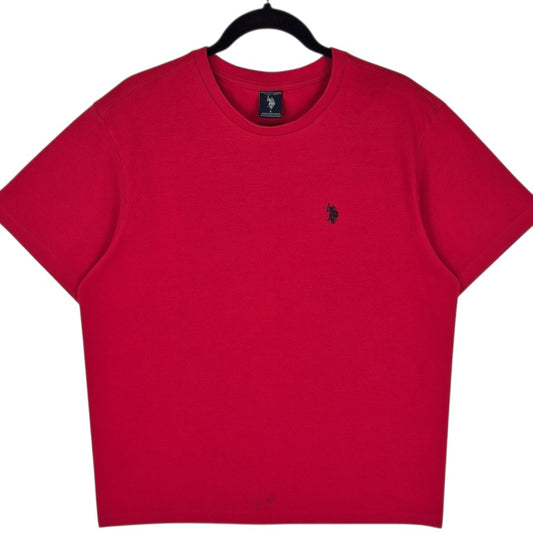 US Polo Assn Red Basic Crewneck Tee Shirt Size L