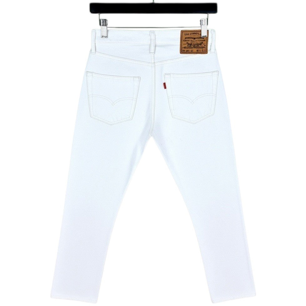 Levis 501 Jeans Justin Timberlake Fresh Leaves White Denim W28