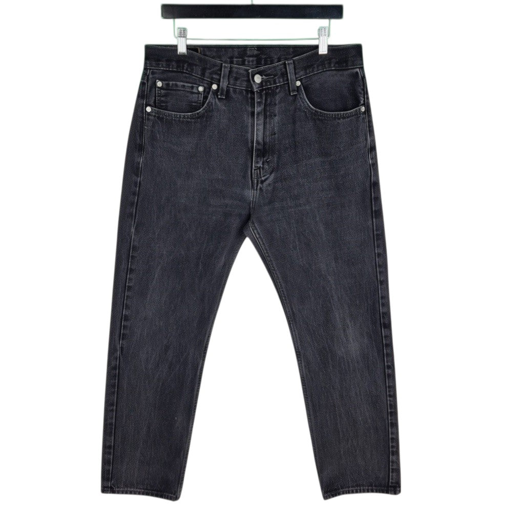 Levis 505 Jeans Black Rigid Regular Fit Denim W35