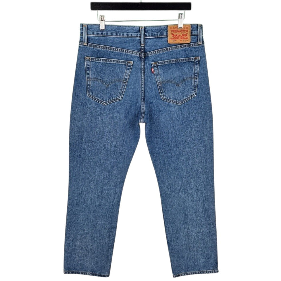 Levis 516 Jeans Blue Heavy Rigid Denim W35