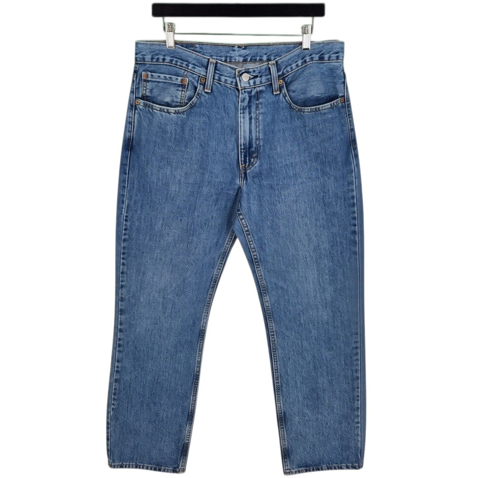 Levis 516 Jeans Blue Heavy Rigid Denim W35