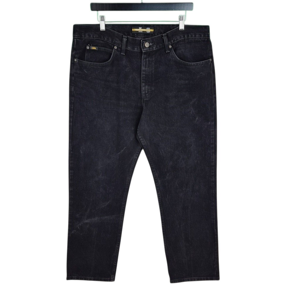 Vintage Lee Jeans Black Heavy Rigid Regular Fit Denim W38