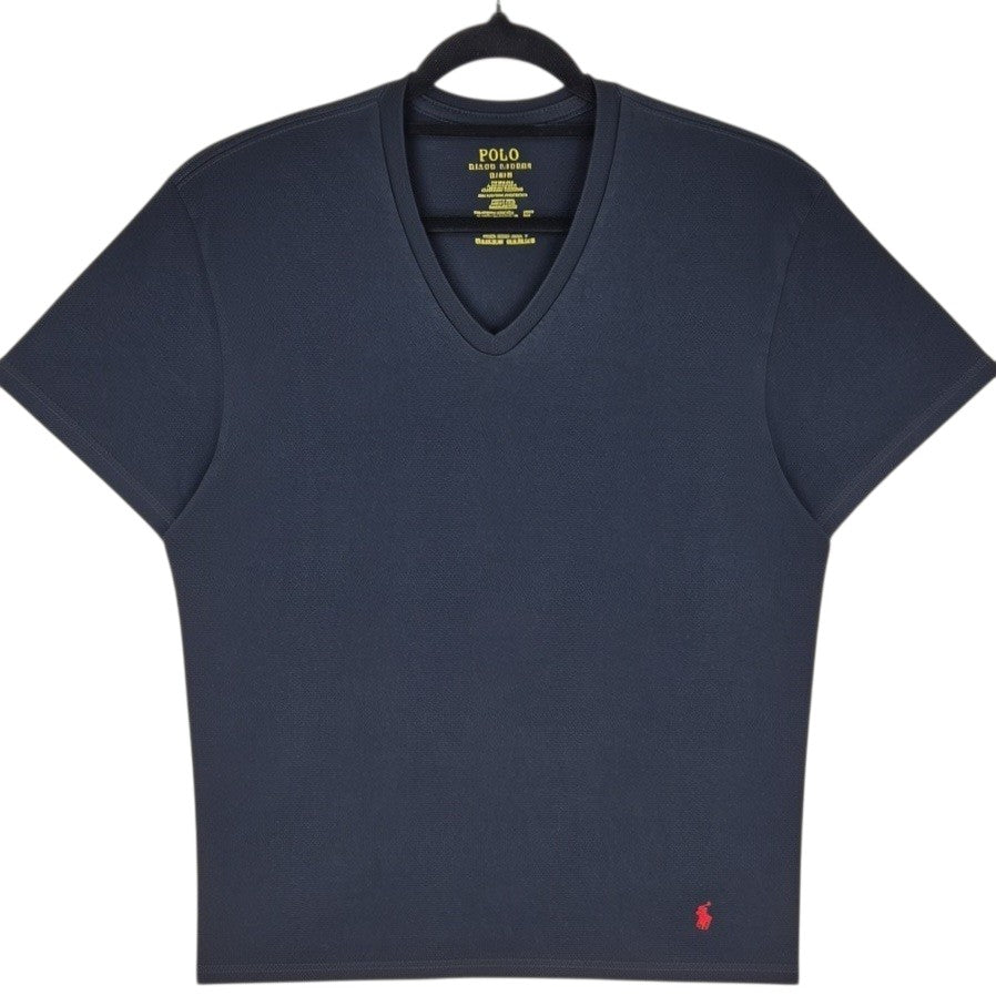 Polo Ralph Lauren Black Basic V Neck Tee Shirt Size M