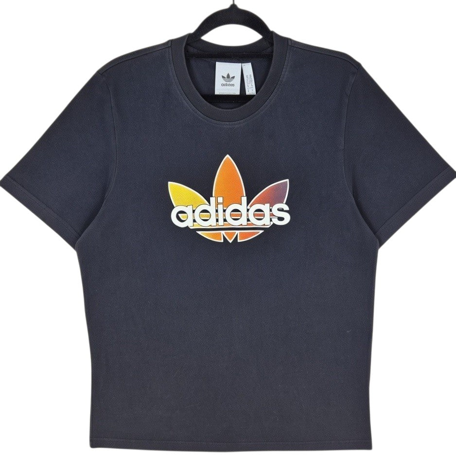 Adidas Black Cotton Tee Shirt Size M